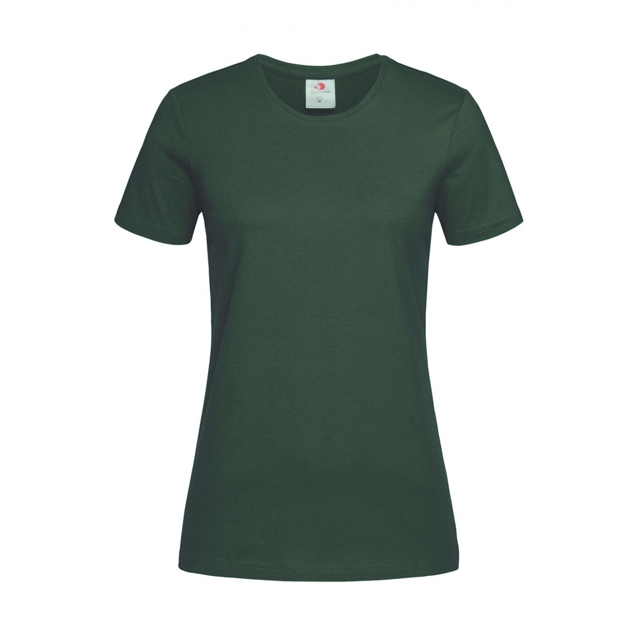Tričko dámské Stedman Fitted s kulatým výstřihem - tmavě zelené, XL