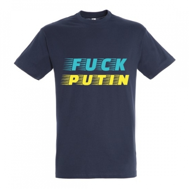Triko Fuck Putin - navy, L