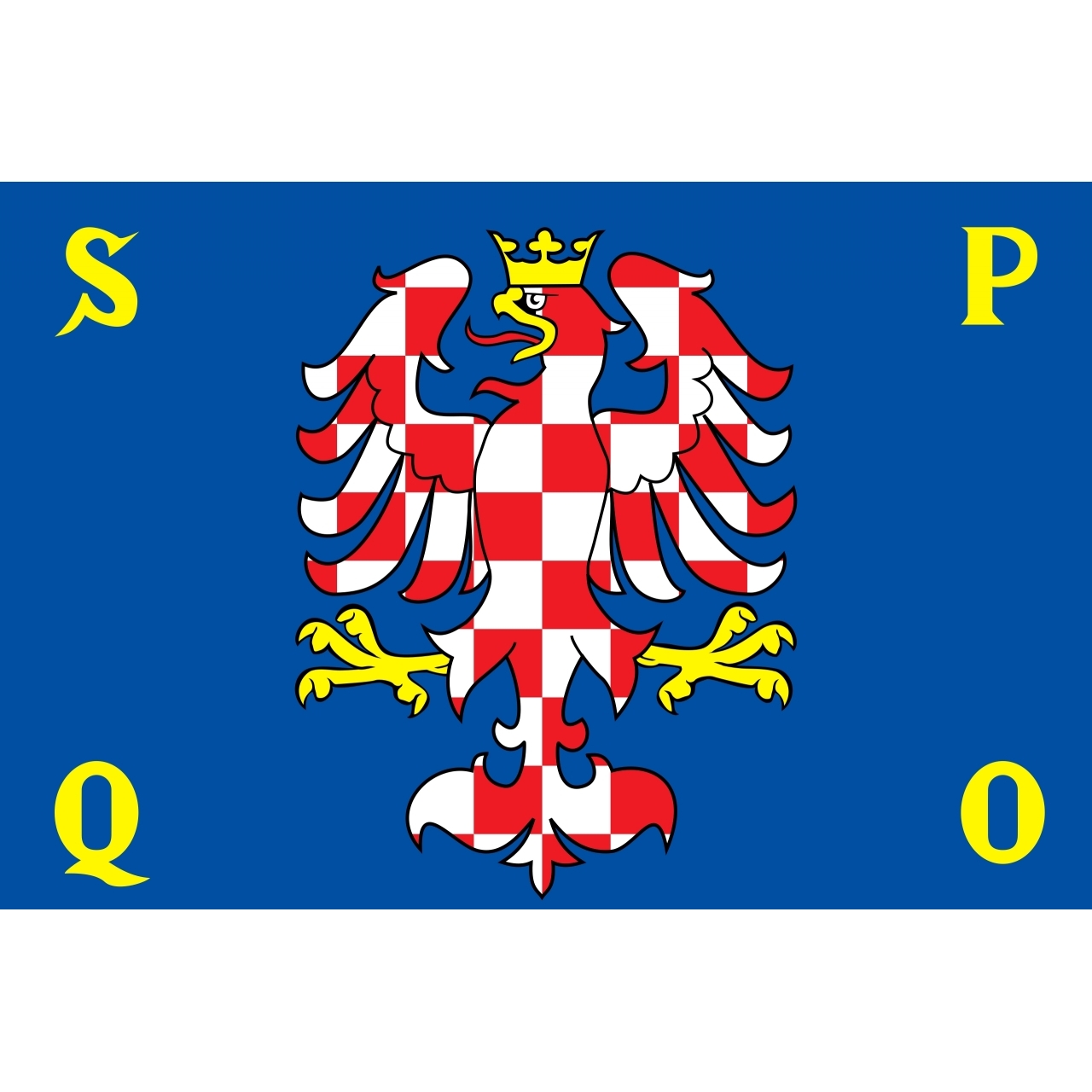 Samolepka vlajka město Olomouc (ČR) 10,5x14,8 cm 1 ks