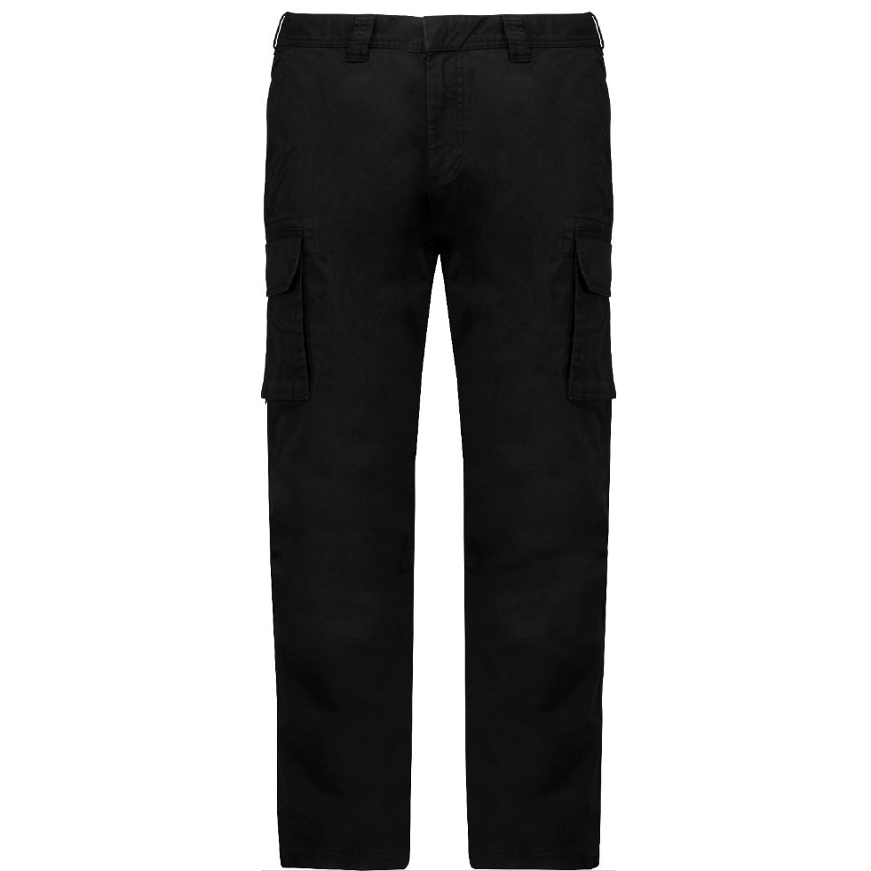 Pánské kapsáčové kalhoty Kariban Airborne - černé, 40