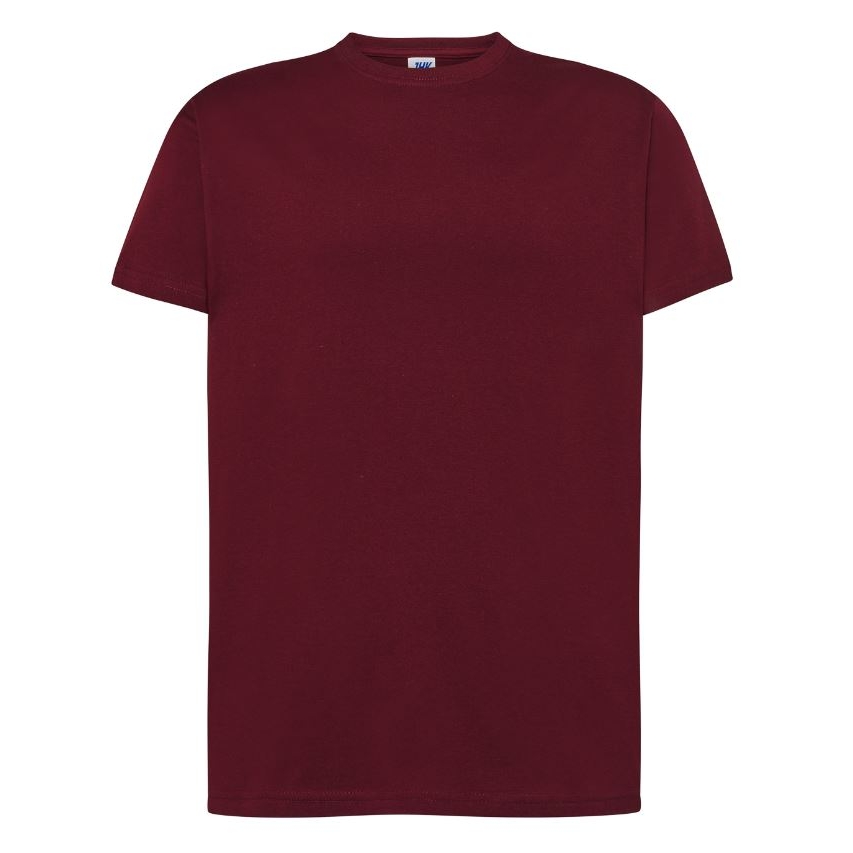 Pánské tričko JHK Regular - tmavě červené, XL