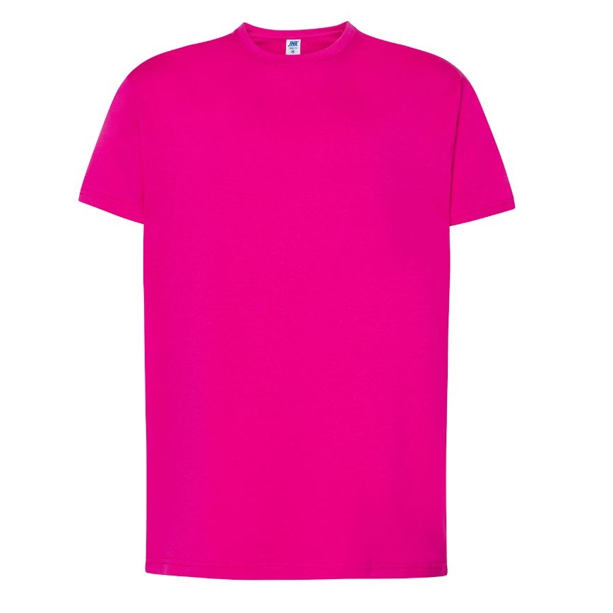 Pánské tričko JHK Regular - tmavě růžové, S