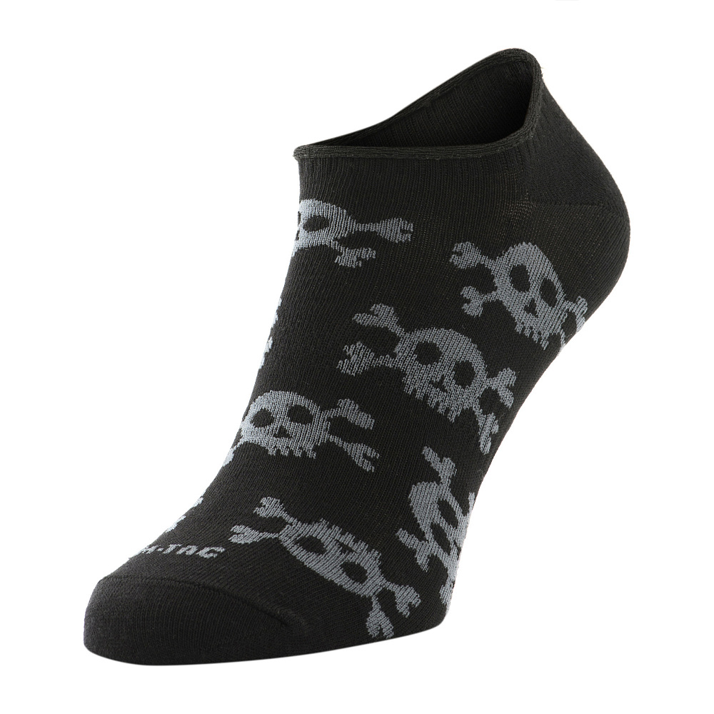 Lehké letní ponožky M-Tac Pirate Skull Lower - černé, 39-42