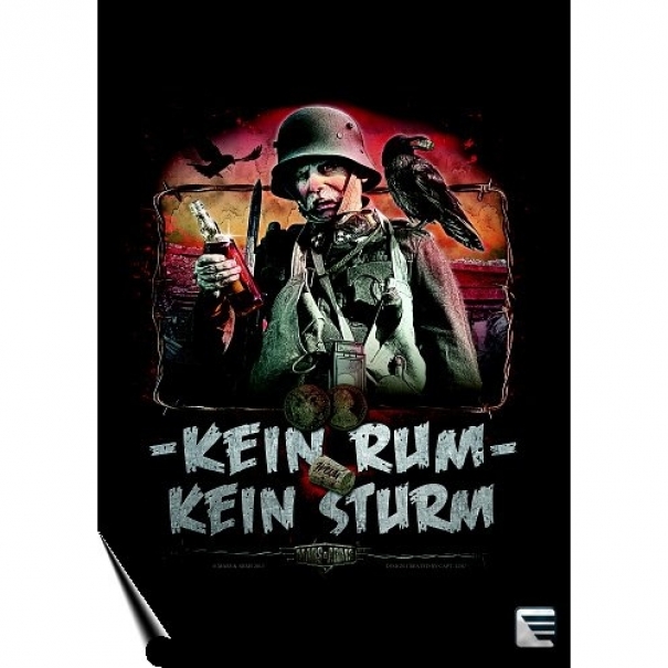 Plakát Mars and Arms Kein Rum Kein Sturm - barevný