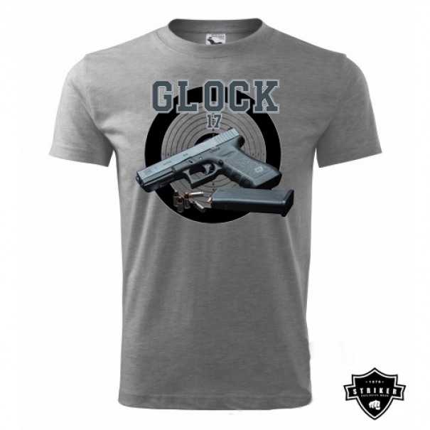 Triko Striker GLOCK 17 - šedé, 3XL