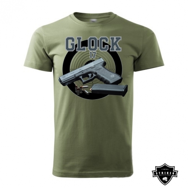 Triko Striker GLOCK 17 - olivové, M