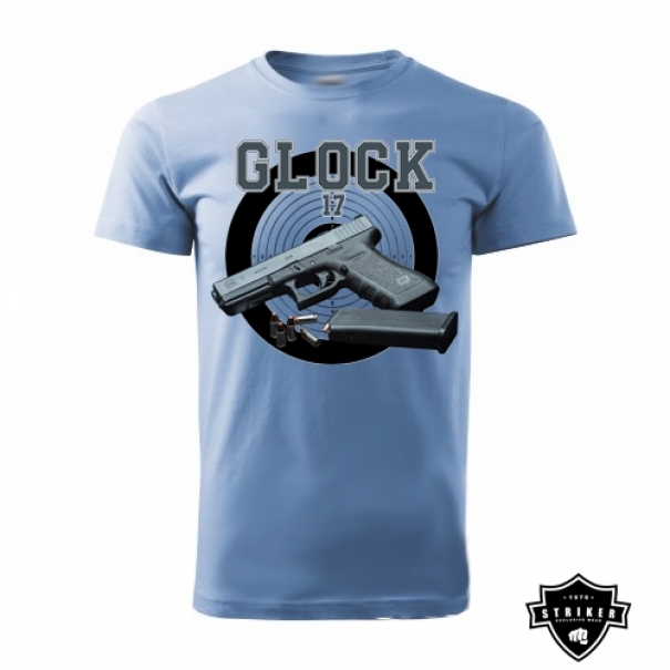 Triko Striker GLOCK 17 - modré, XXL