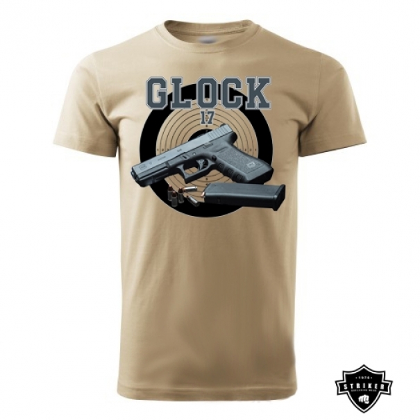 Triko Striker GLOCK 17 - béžové, XL