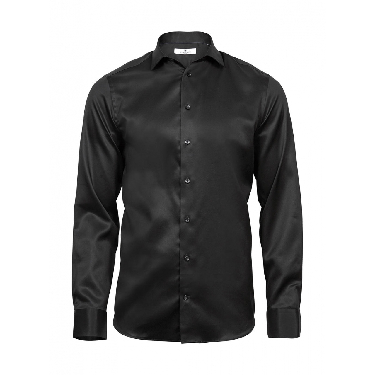 Košile pánská dlouhý rukáv Tee Jays Luxyry Slim Fit - černá, M