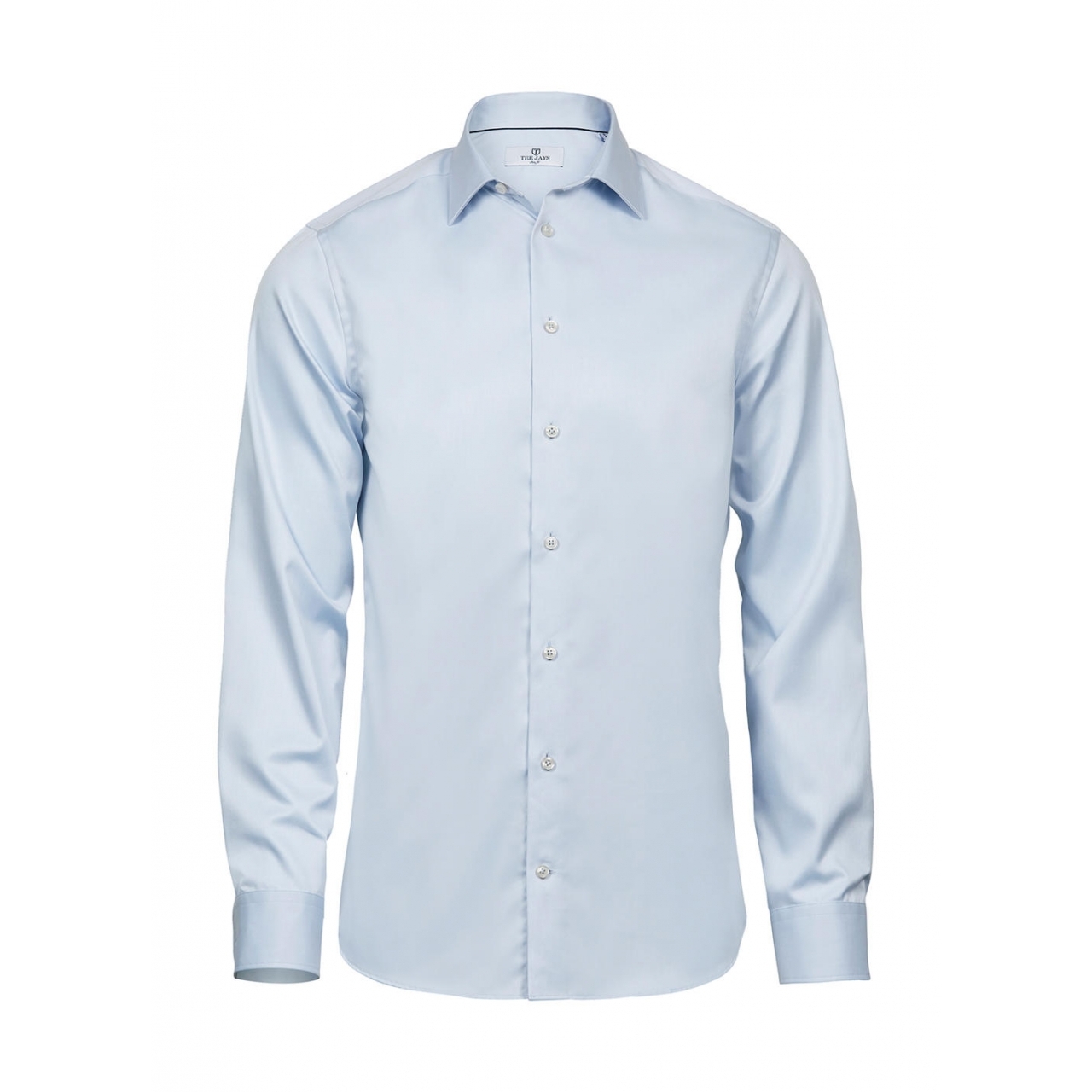 Košile pánská dlouhý rukáv Tee Jays Luxyry Slim Fit - modrá, XL