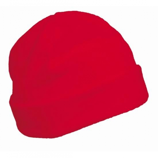 Fleecová čepice K-Up - červená, 51
