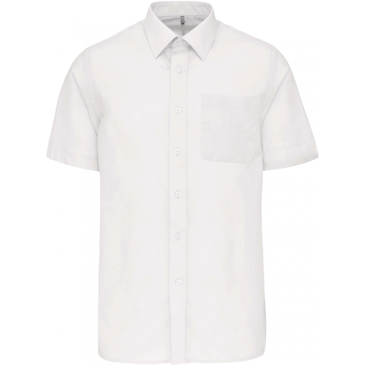 Pánská košile s krátkým rukávem Kariban ACE - bílá, 3XL