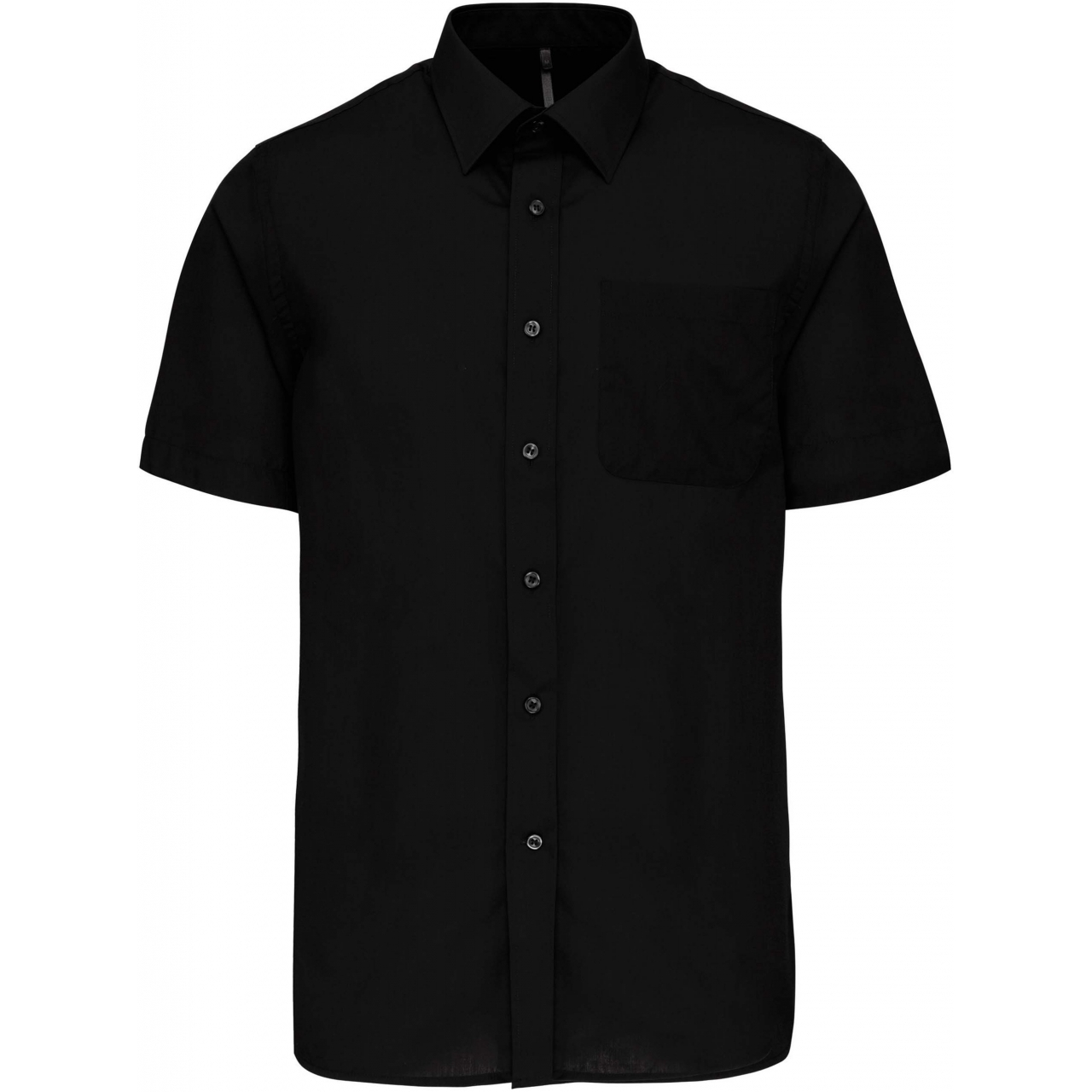 Pánská košile s krátkým rukávem Kariban ACE - černá, 3XL