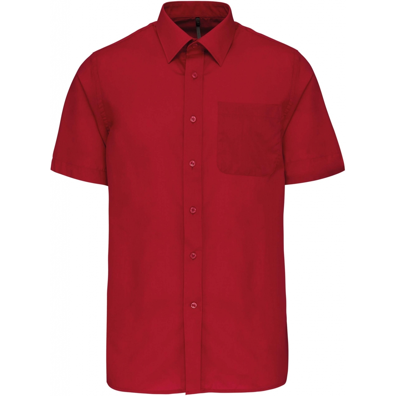 Pánská košile s krátkým rukávem Kariban ACE - červená, XL