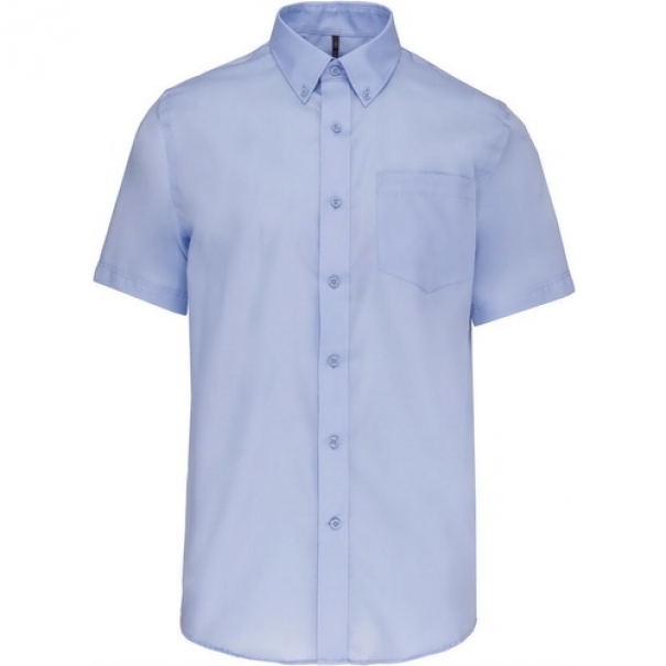 Pánská košile s krátkým rukávem Kariban Premium - světle modrá