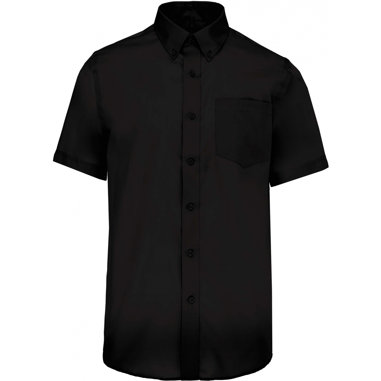 Pánská košile s krátkým rukávem Kariban Premium - černá, XXL