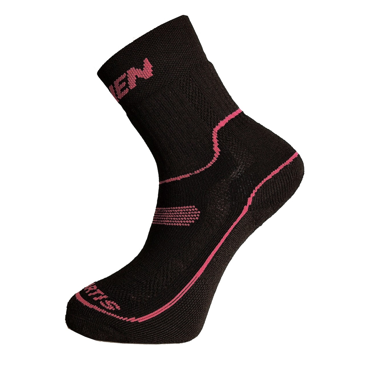 Ponožky Haven Polartis - černé-růžové, 4-5