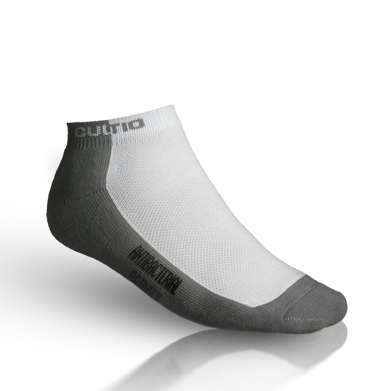 Polofroté snížené ponožky Gultio - bílé-šedé, 27-28 = EU 41-42