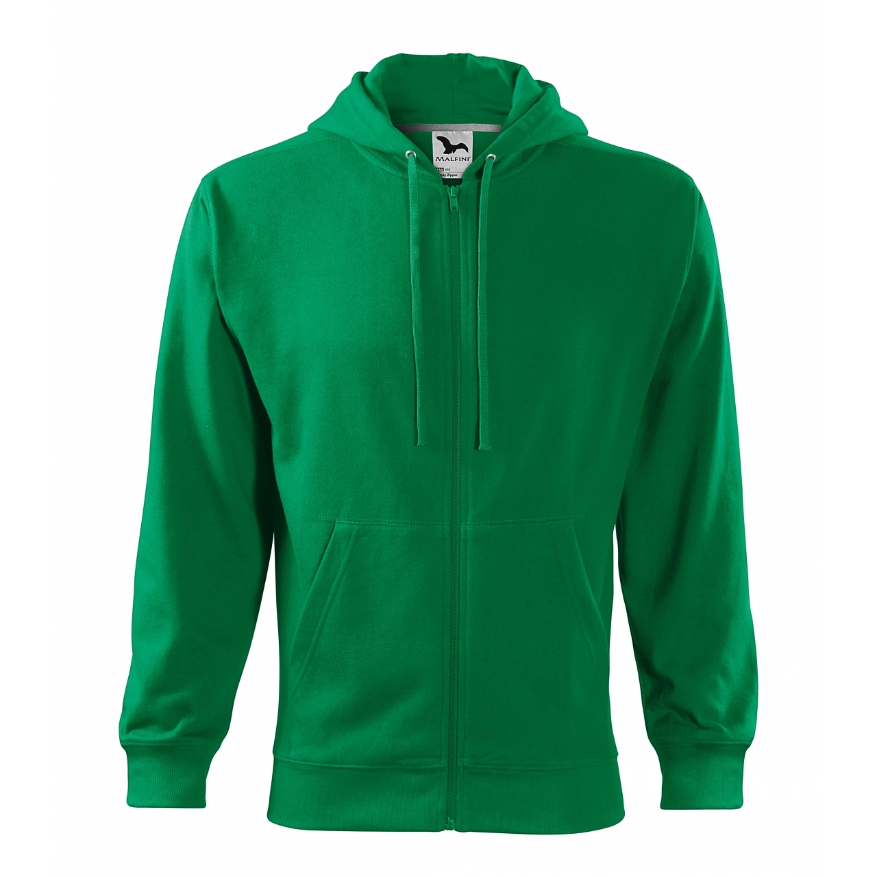 Mikina pánská Malfini Trendy Zipper - zelená, L