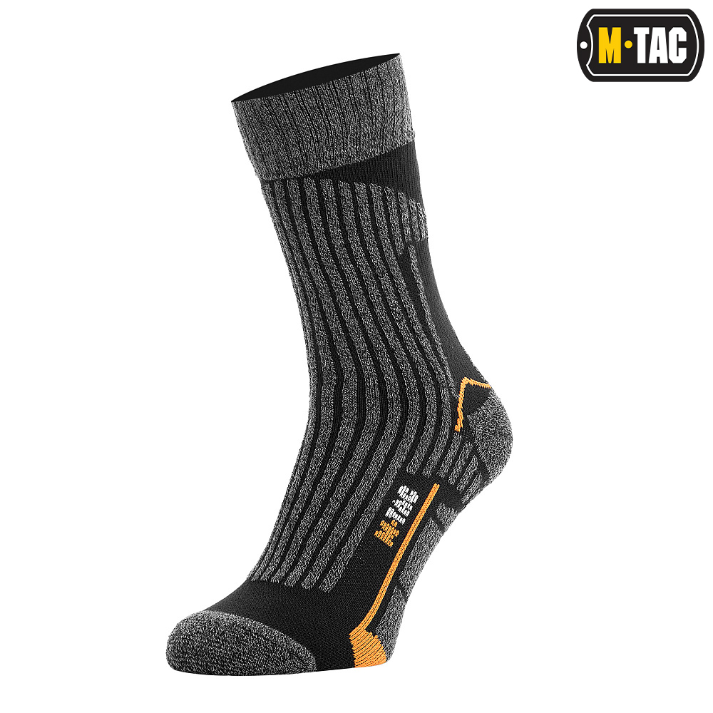 Ponožky M-Tac Coolmax 75 % - černé-šedé, 39-42