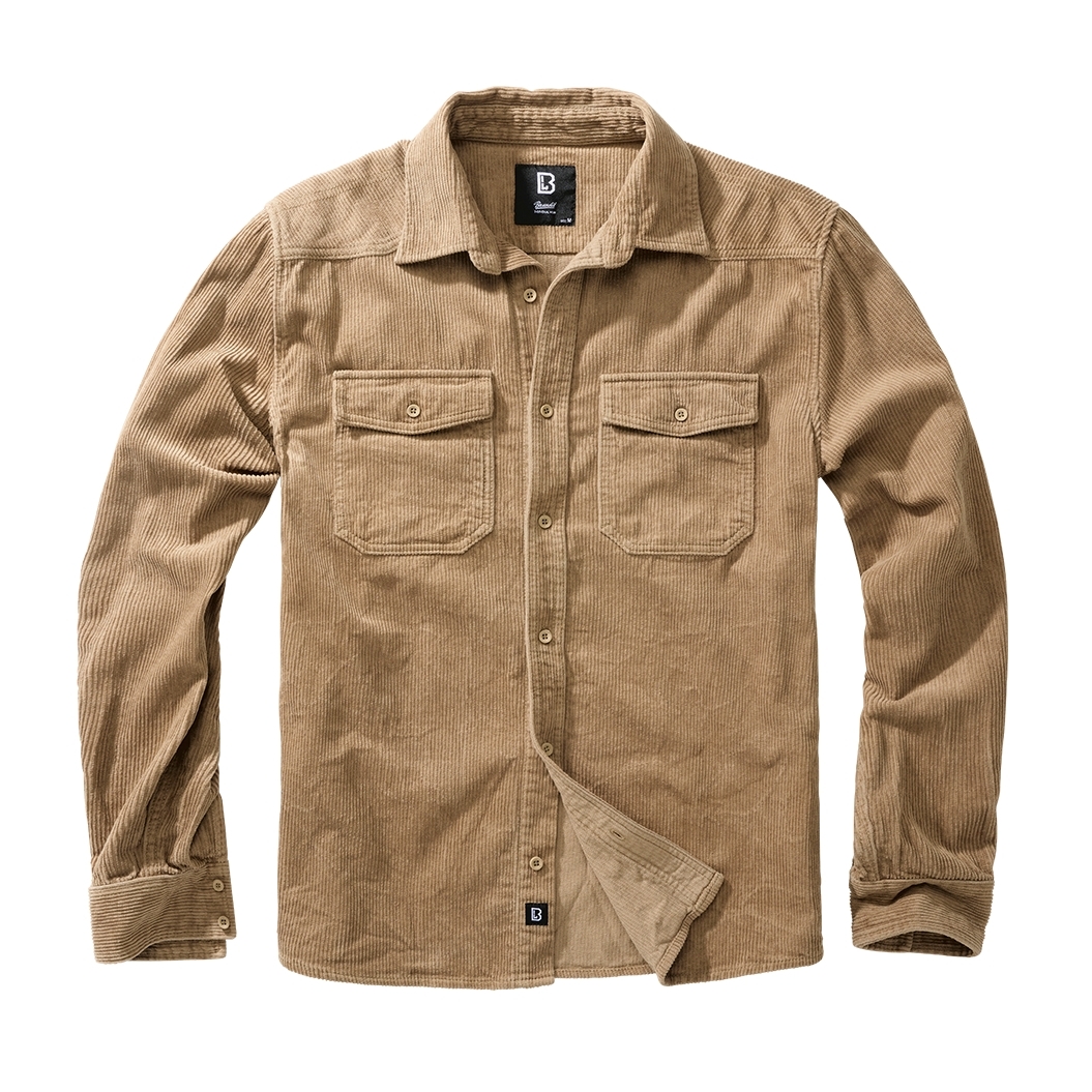Košile Brandit Corduroy Classic 1/1 - béžová, XL