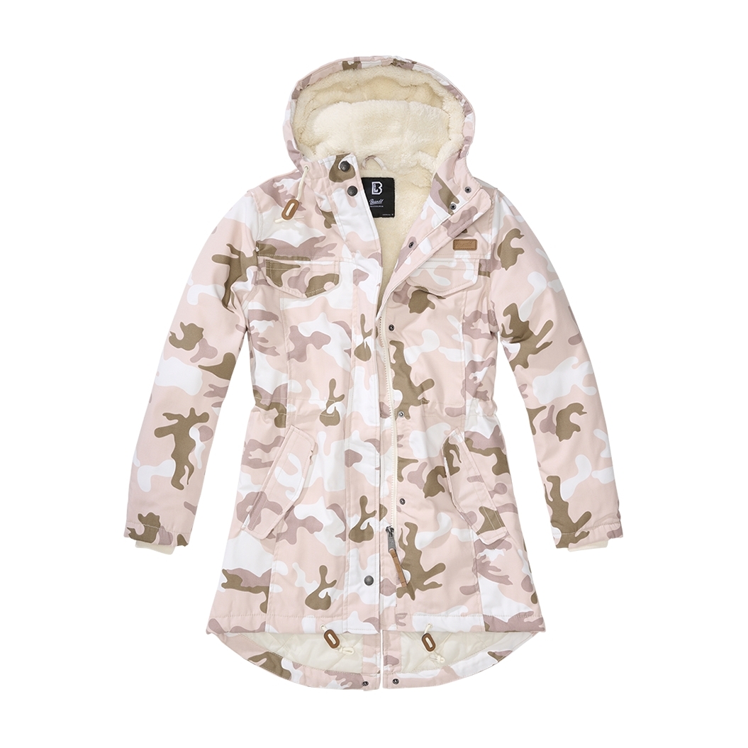 Kabát Brandit Ladies Marsh Lake Parka - pink-camo, XL