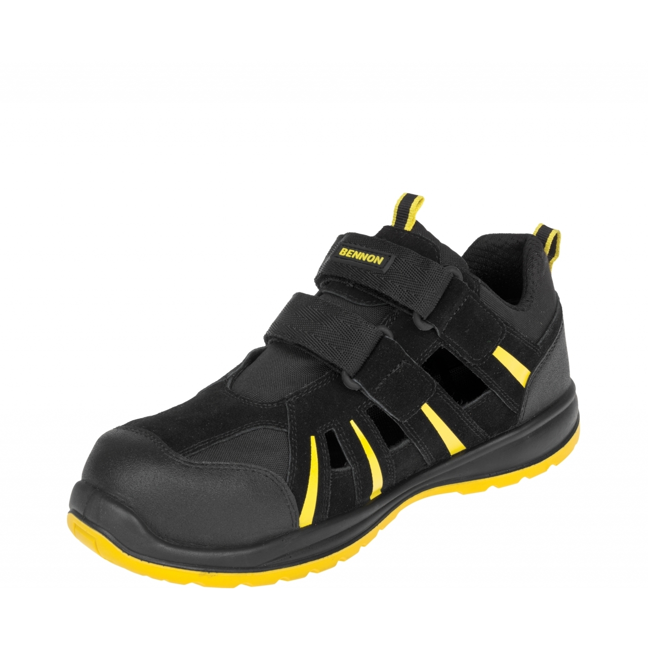Sandále Bennon Ribbon S1 ESD - černé-žluté, 42