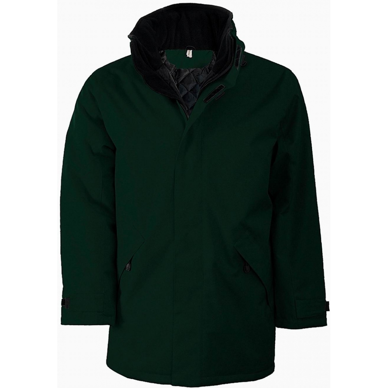 Zimní bunda Kariban Parka - tmavě zelená, XXL