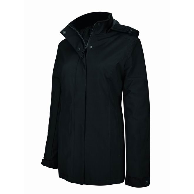 Dámská zimní bunda Kariban Parka - černá, XL