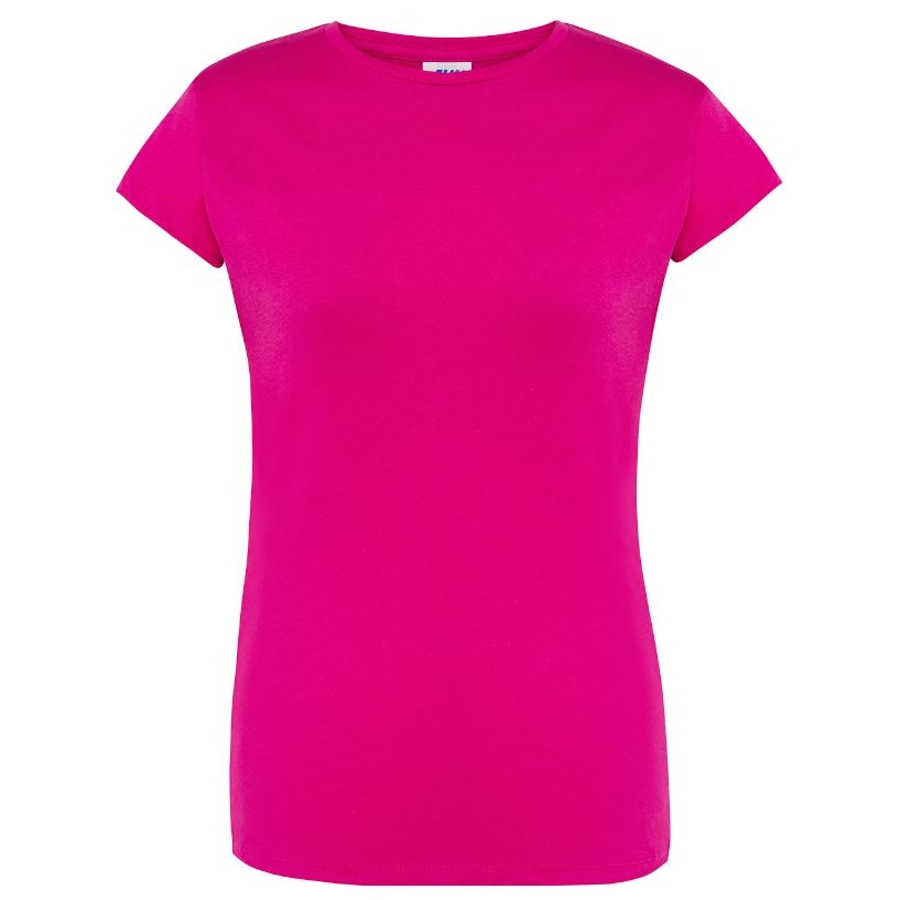 Dámské tričko JHK Regular Lady Comfort - tmavě růžové, L