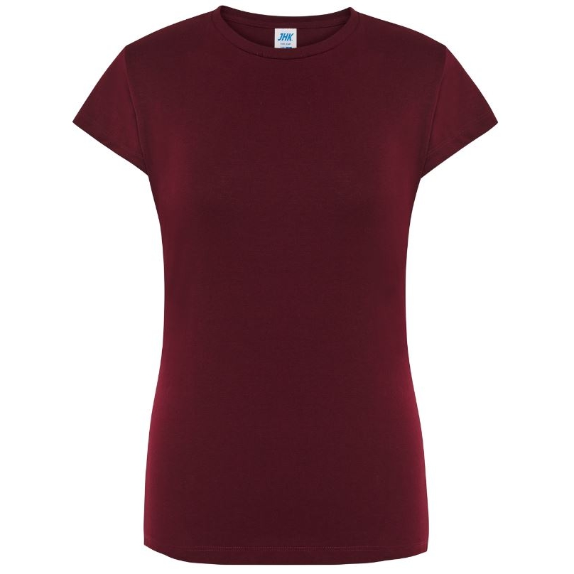 Dámské tričko JHK Regular Lady Comfort - tmavě červené, XL