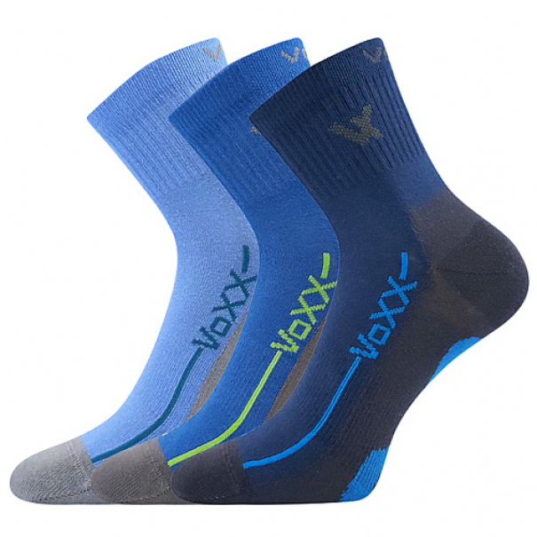 Ponožky dětské Voxx Barefootik 3 páry - modré, 25-29