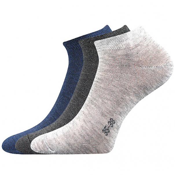 Ponožky Boma Hoho 3 páry (modré, 2x šedé), 39-42