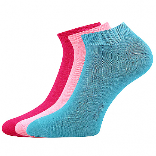 Ponožky Boma Hoho 3 páry (modré, 2x růžové), 39-42