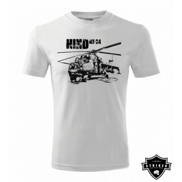 Triko Striker Vrtulník MI-24 HIND - bílé, M