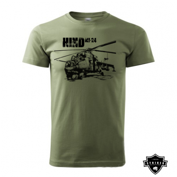 Triko Striker Vrtulník MI-24 HIND - olivové, XXL