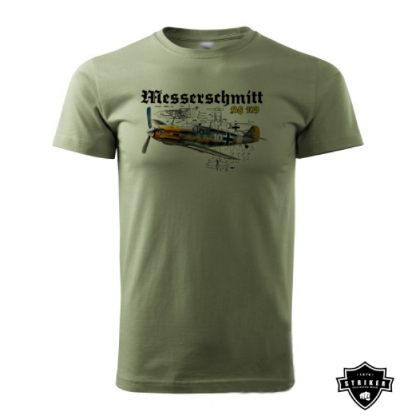 Triko Striker Letoun Messerschmitt Bf 109 - olivové, M