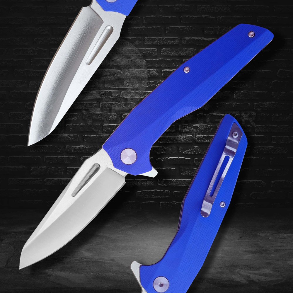 Nůž zavírací Dellinger Coyotte Flipper - modrý (18+)
