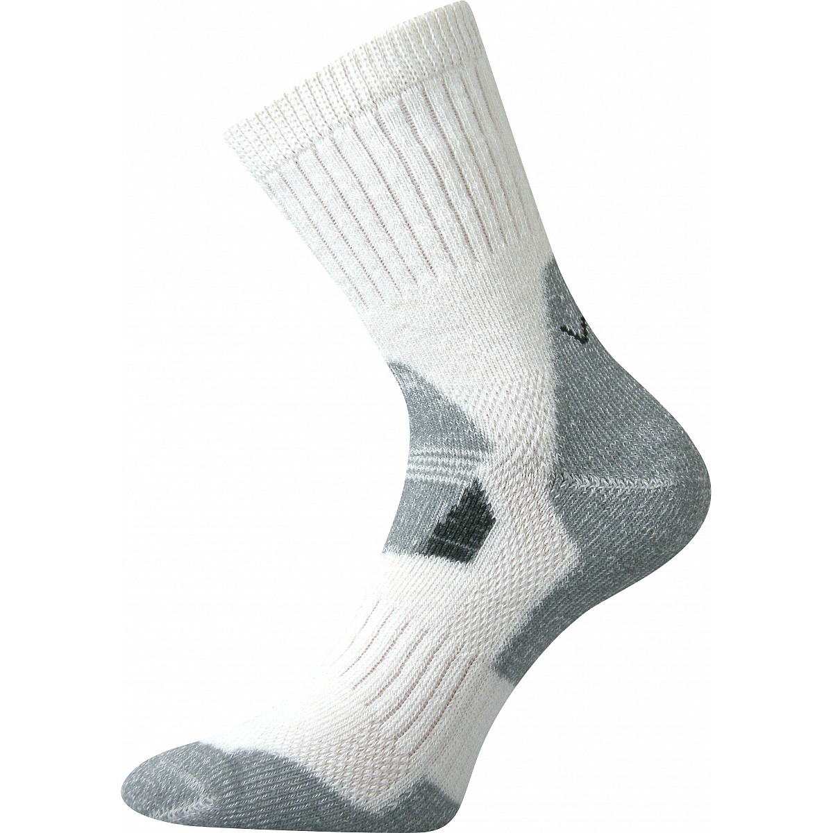 Extra teplé vlněné ponožky Voxx Stabil - bílé-šedé, 43-46