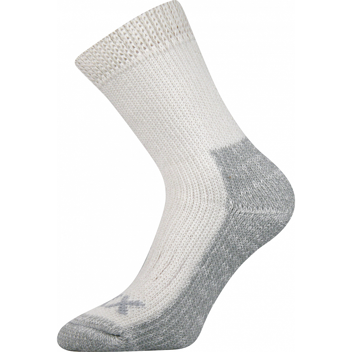Extra teplé vlněné ponožky Voxx Alpin - bílé-šedé, 39-42