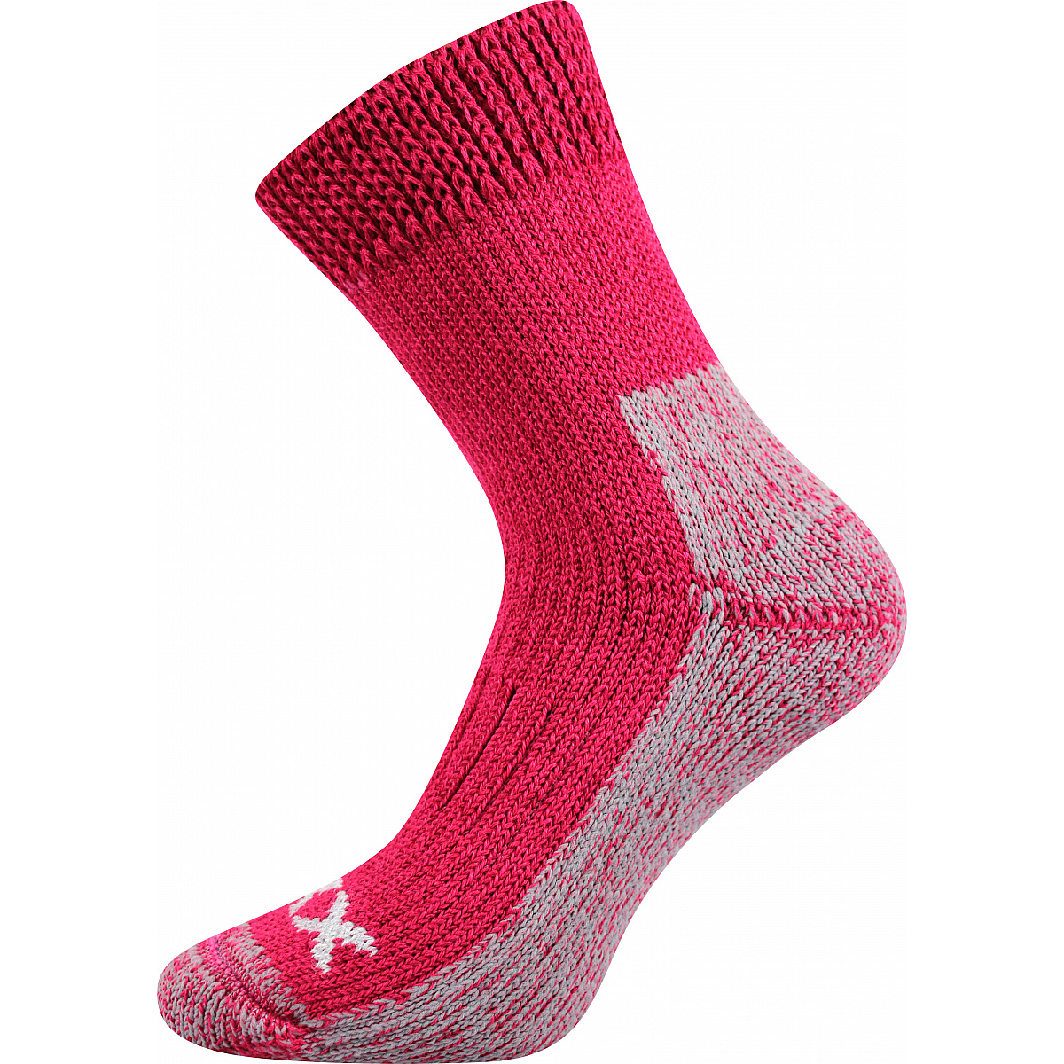 Extra teplé vlněné ponožky Voxx Alpin - růžové-šedé, 35-38
