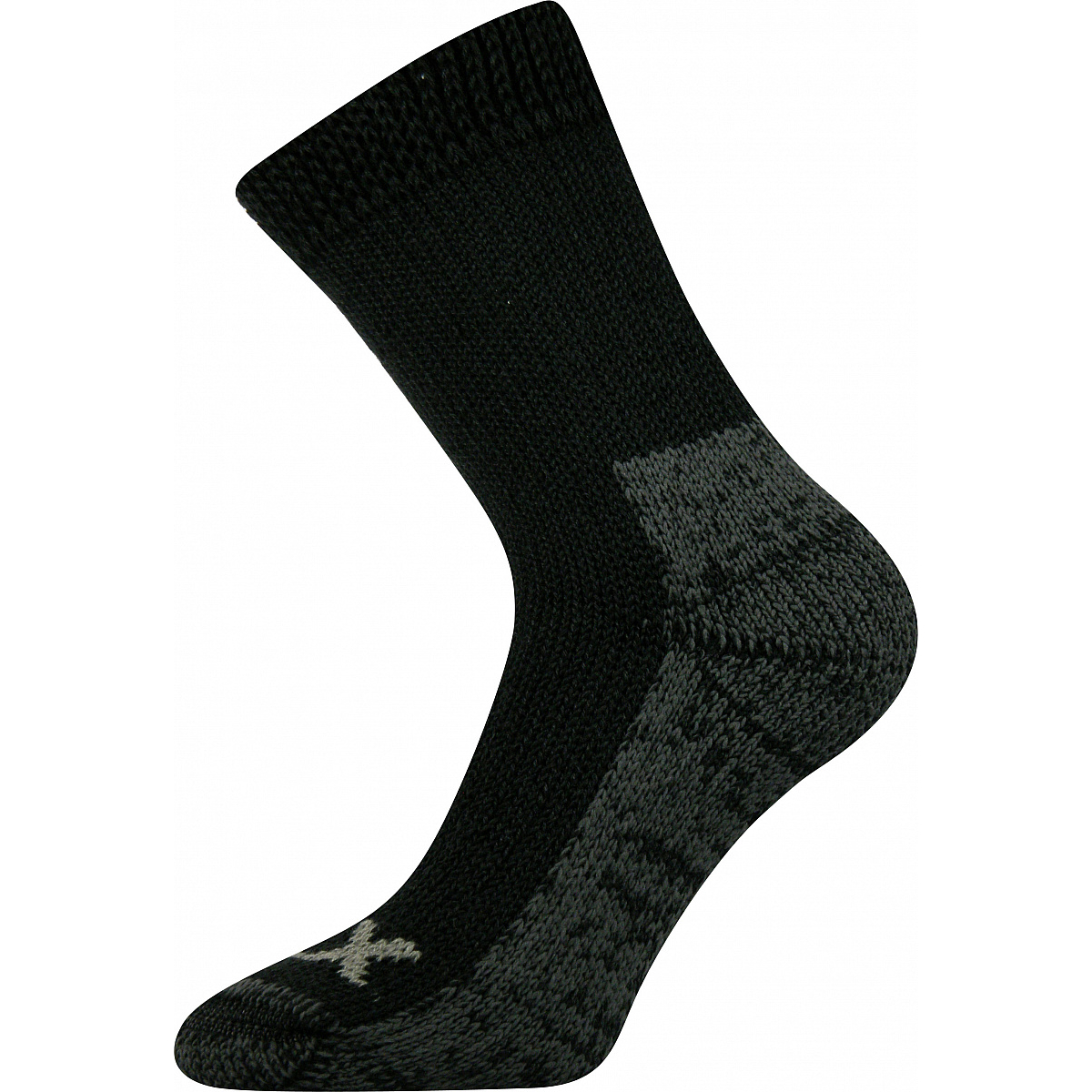 Extra teplé vlněné ponožky Voxx Alpin - černé-šedé, 43-46