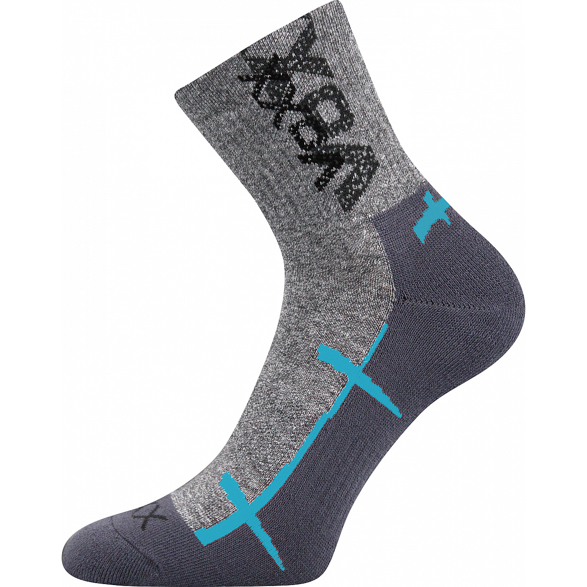 Sportovní ponožky Voxx Walli - šedé-světle modré, 35-38