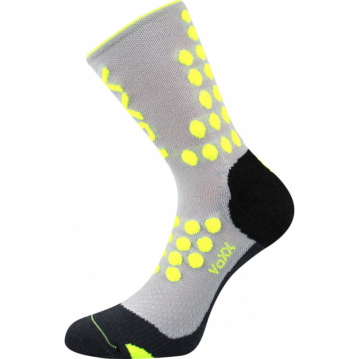 Kompresní ponožky Voxx Finish - světle šedé-žluté, 35-38