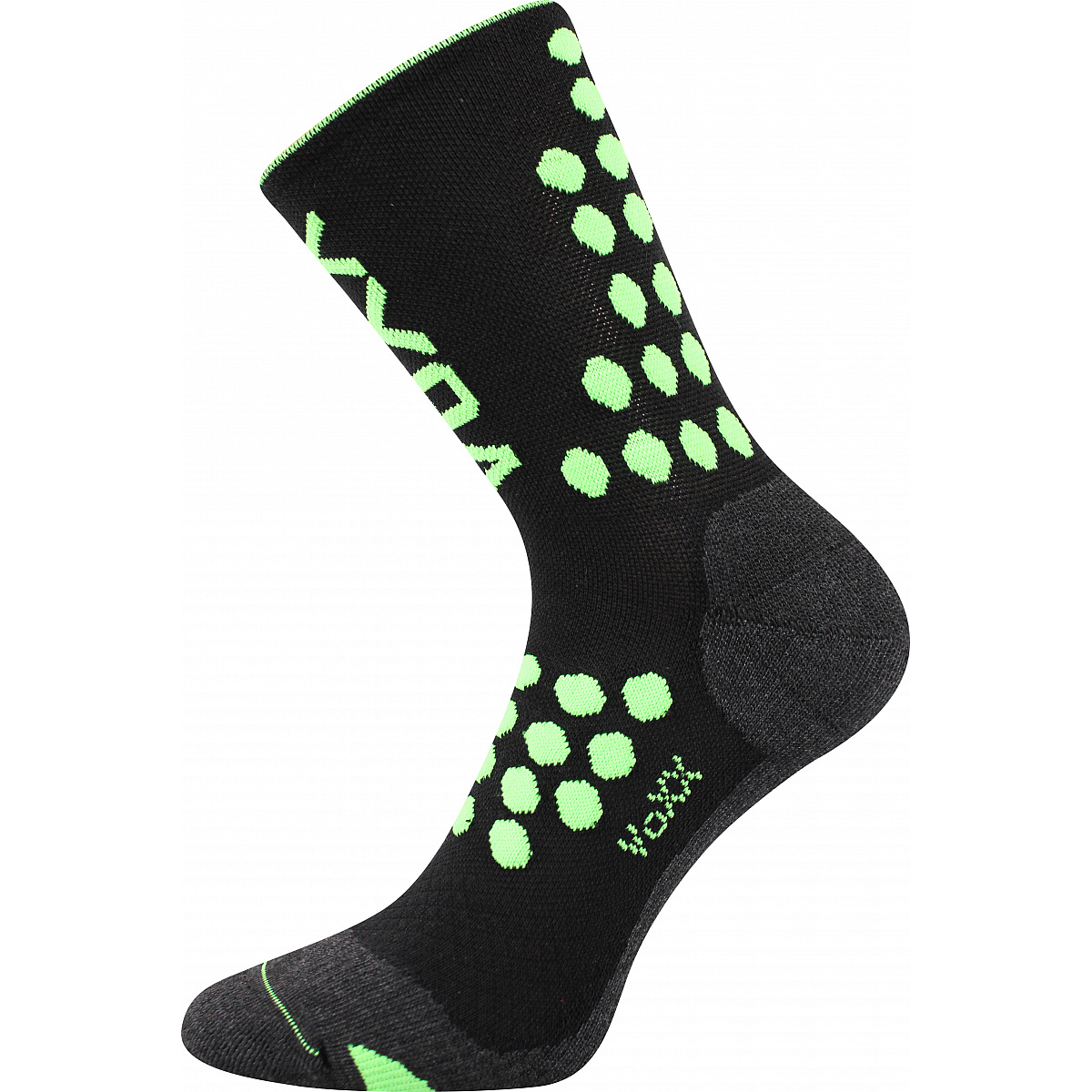 Kompresní ponožky Voxx Finish - černé-zelené, 35-38