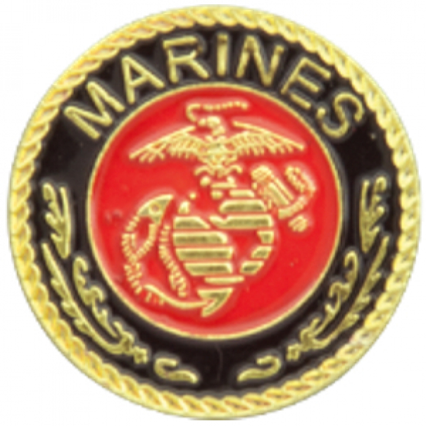 Odznak (pins) 20mm US Marines - zlatý