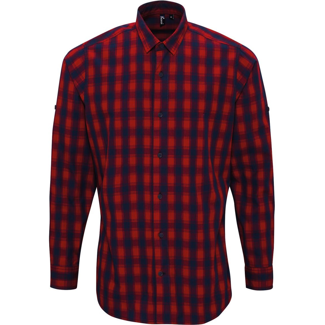 Košile kostkovaná Premier Mulligan - navy-červená, XXL