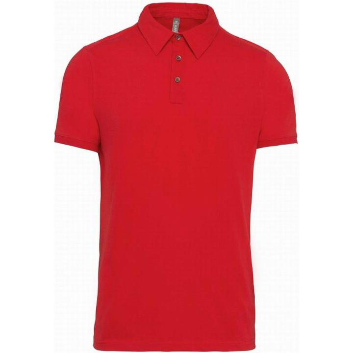 Polokošile pánská Kariban Jersey - červená, XL