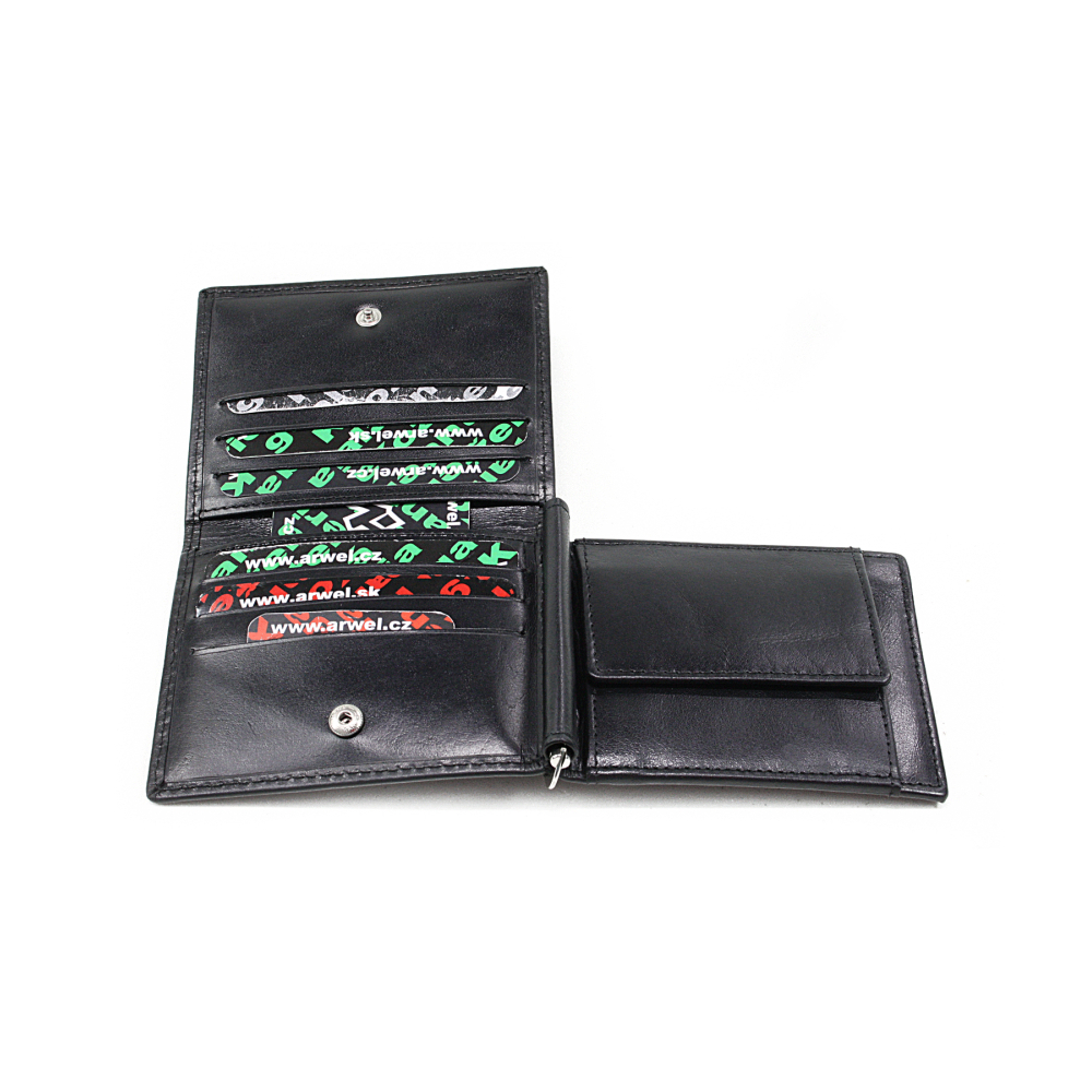 Pánská kožená peněženka Arwel 8103­ - černá