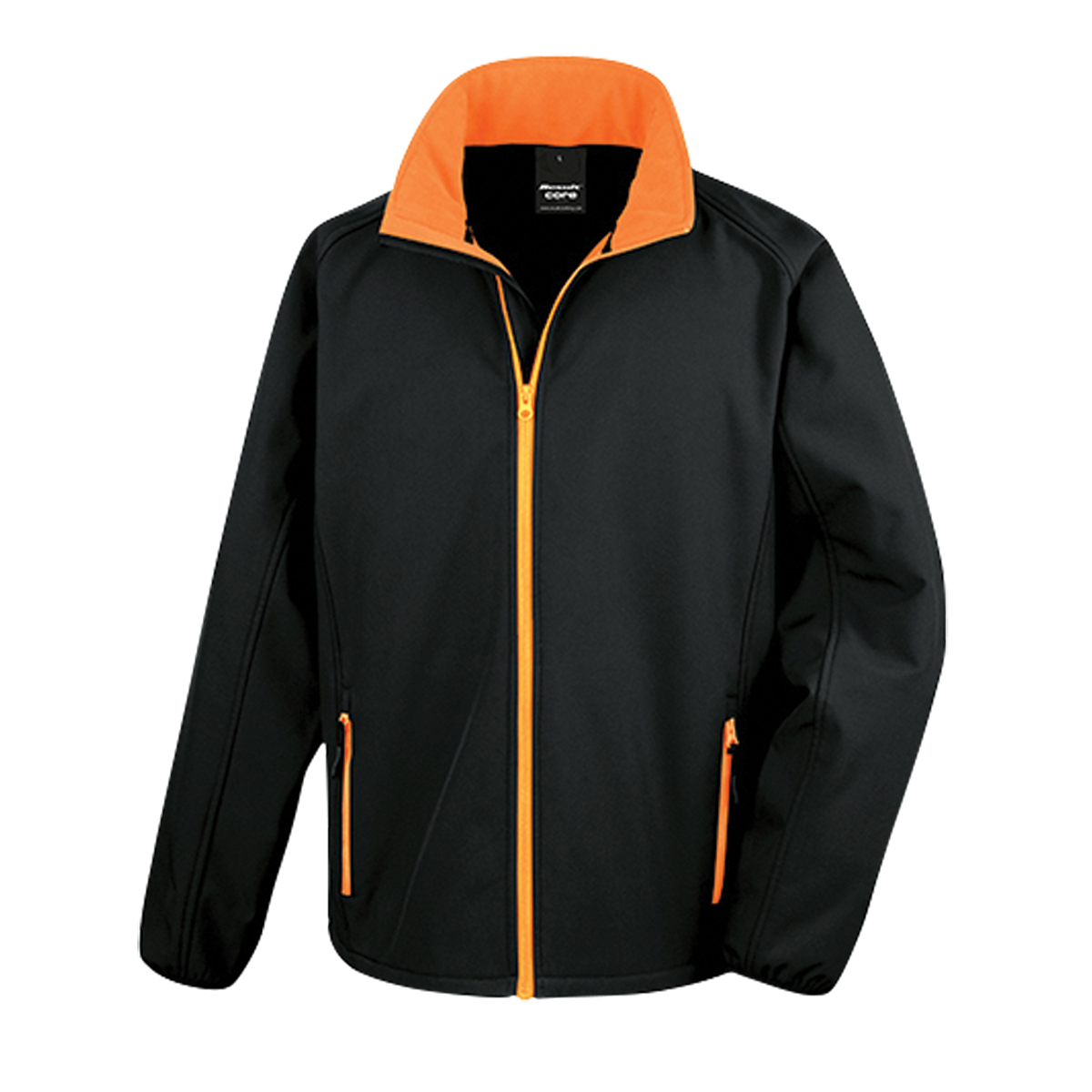 Softshellová pánská bunda Alex Fox Nebraska - černá-oranžová, XL